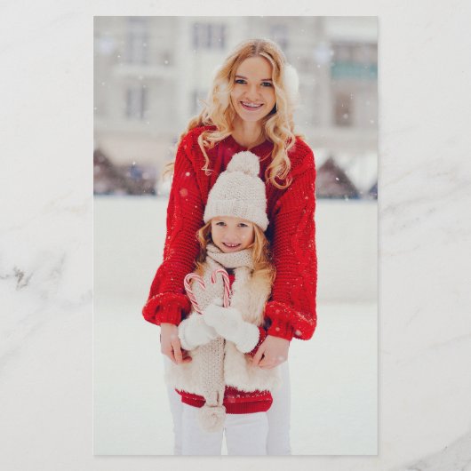 Kleurrijke kerstbomen Chicks Holiday Stationery Briefpapier (Achterkant)