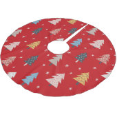 Kleurrijke kerstbomen, decoratieve verlichting, re kerstboom rok (Gekanteld)