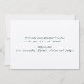 Kleurrijke kerstbomen Kraft Paper Holiday Kaart (Achterkant)