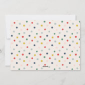 Kleurrijke kerstbomen Moderne Aangepaste foto Feestdagenkaart (Achterkant)