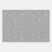 Kleurrijke kerstbomen, "prettige kerst", sneeuw inpakpapier vel (Voorkant 2)