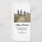 Kleurrijke Kerstbomen Verticaal 2 Fotofamilie Kaart (Achterkant)