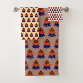 Kleurrijke Kerstboom - Badhanddoekenset Bad Handdoek