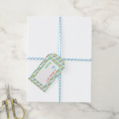 Kleurrijke Kerstboom Cadeaubijsluiter Cadeaulabel (Met Touw)