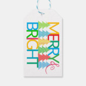 Kleurrijke Kerstboom Cadeaubijsluiter Cadeaulabel (Achterkant)