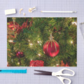 Kleurrijke kerstboom en Ornamenten Tissuepapier (Craft)