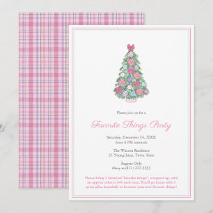 Kleurrijke kerstboom favoriete dingen feest kaart