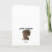 Kleurrijke Kerstboom Feestdagen Kaart (Achterkant)