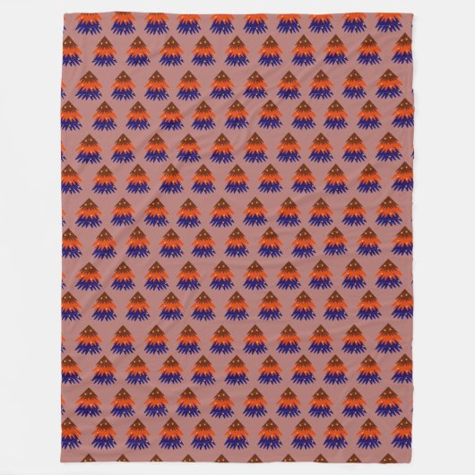 Kleurrijke Kerstboom - Fleece Deken (Voorkant)