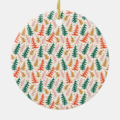 Kleurrijke Kerstboom Foto Keramisch Ornament (Achterkant)