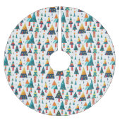 Kleurrijke kerstboom illustratie dennenbos kerstboom rok (Voorkant)