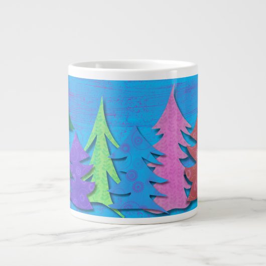 Kleurrijke Kerstboom in het Bos Grote Koffiekop (Voorkant)