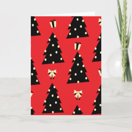 Kleurrijke kerstboom kaart
