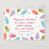 Kleurrijke kerstboom Kaart | Vakantie Briefkaart (Voorkant)