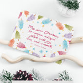 Kleurrijke kerstboom Kaart | Vakantie Briefkaart