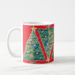 Kleurrijke Kerstboom Koffiemok