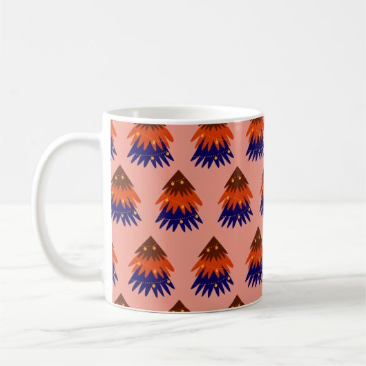 Kleurrijke Kerstboom - Koffiemok (Links)