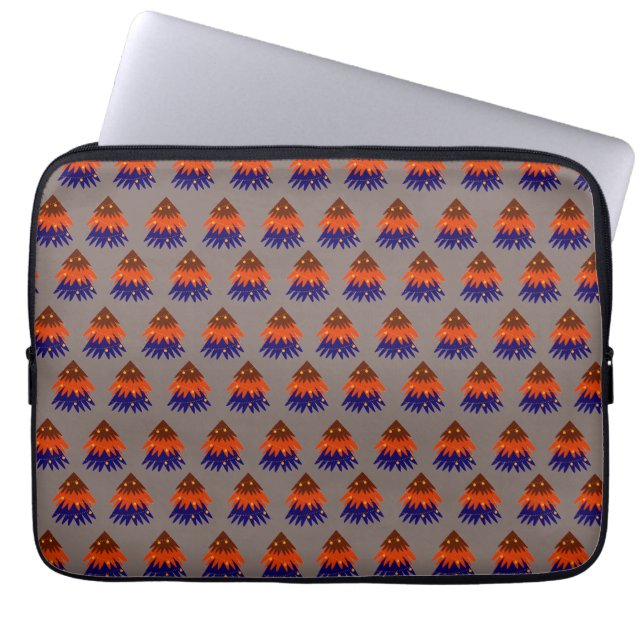 Kleurrijke Kerstboom - Laptophoes Laptop Sleeve (Voorkant)