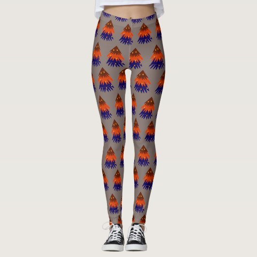 Kleurrijke Kerstboom - Leggings (Voorkant)