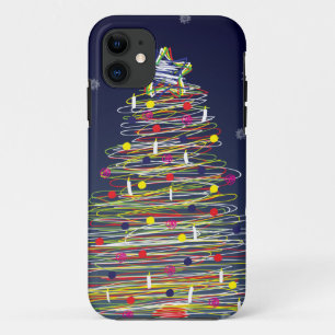 Kleurrijke Kerstboom (Maak het persoonlijk!) Case-Mate iPhone Case