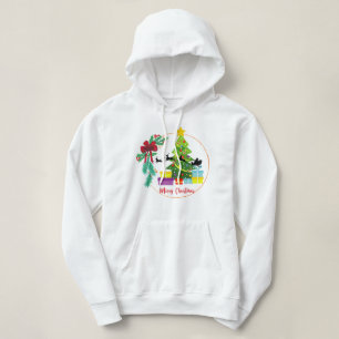 🎄 Kleurrijke Kerstboom met Cadeaus & Festiviteite Hoodie