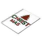 Kleurrijke kerstboom notitieboek (Linkerzijde)