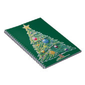Kleurrijke Kerstboom Notitieboek (Rechterzijde)