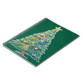 Kleurrijke Kerstboom Notitieboek (Linkerzijde)