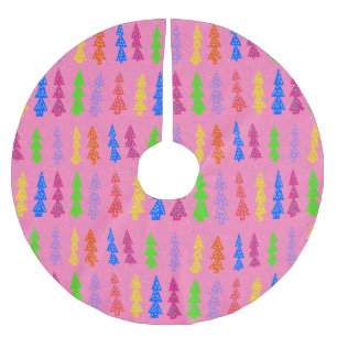 Kleurrijke kerstboom Pop Art Pink Rok