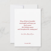 Kleurrijke kerstboom set. kaart (Achterkant)