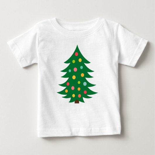 Kleurrijke kerstboom T-Shirt (Voorkant)
