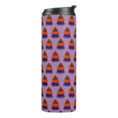 Kleurrijke Kerstboom - Thermische Tumbler Thermosbeker (Gedraaid links)