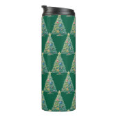 Kleurrijke Kerstboom Thermosbeker (Geroteerd rechts)