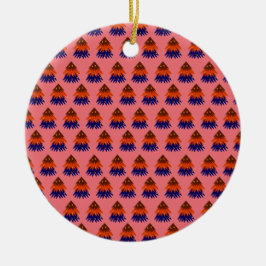 Kleurrijke Kerstboom - Versiering Keramisch Ornament