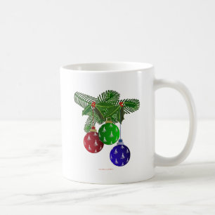 Kleurrijke Kerstboom Versieringen Koffiemok