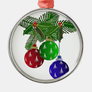 Kleurrijke Kerstboom Versieringen Metalen Ornament