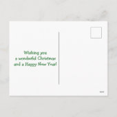 Kleurrijke kerstboom voor autisme feestdagenkaart (Achterkant)