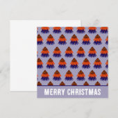 Kleurrijke Kerstboom Wenskaart (Voorkant / Achterkant)