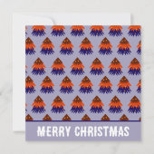Kleurrijke Kerstboom Wenskaart (Voorkant)