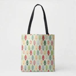 Kleurrijke Kerstboomtas Tote Bag