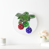 Kleurrijke kerstboomversieringen grote klok (Huis)