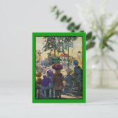 kleurrijke kerstbriefkaarten feestdagenkaart (Staand voorkant)