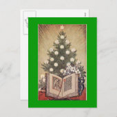 kleurrijke kerstbriefkaarten feestdagenkaart (Voorkant / Achterkant)