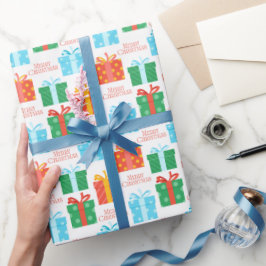 Kleurrijke Kerstcadeau Doos Winter Feestdagen Cadeaupapier