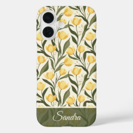 Kleurrijke Kerstcadeau Tulp Naam iPhone 16 Hoesje