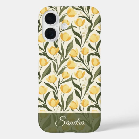 Kleurrijke Kerstcadeau Tulp Naam Case-Mate iPhone Case (Achterkant)