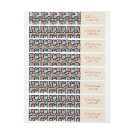 Kleurrijke kerstcadeaudoos voor Retro (Vel)