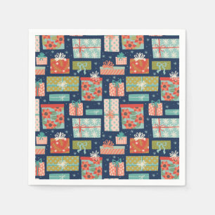 Kleurrijke kerstcadeaudoos voor Retro Servet