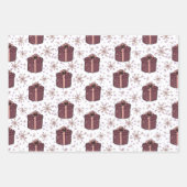 Kleurrijke kerstcadeaudozen inpakpapier vel (Voorkant 2)