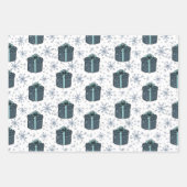 Kleurrijke kerstcadeaudozen inpakpapier vel (Voorkant)